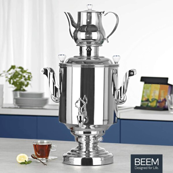 Samovar electric profesional, BEEM, Samovar Katharina, 15 litri, inox
