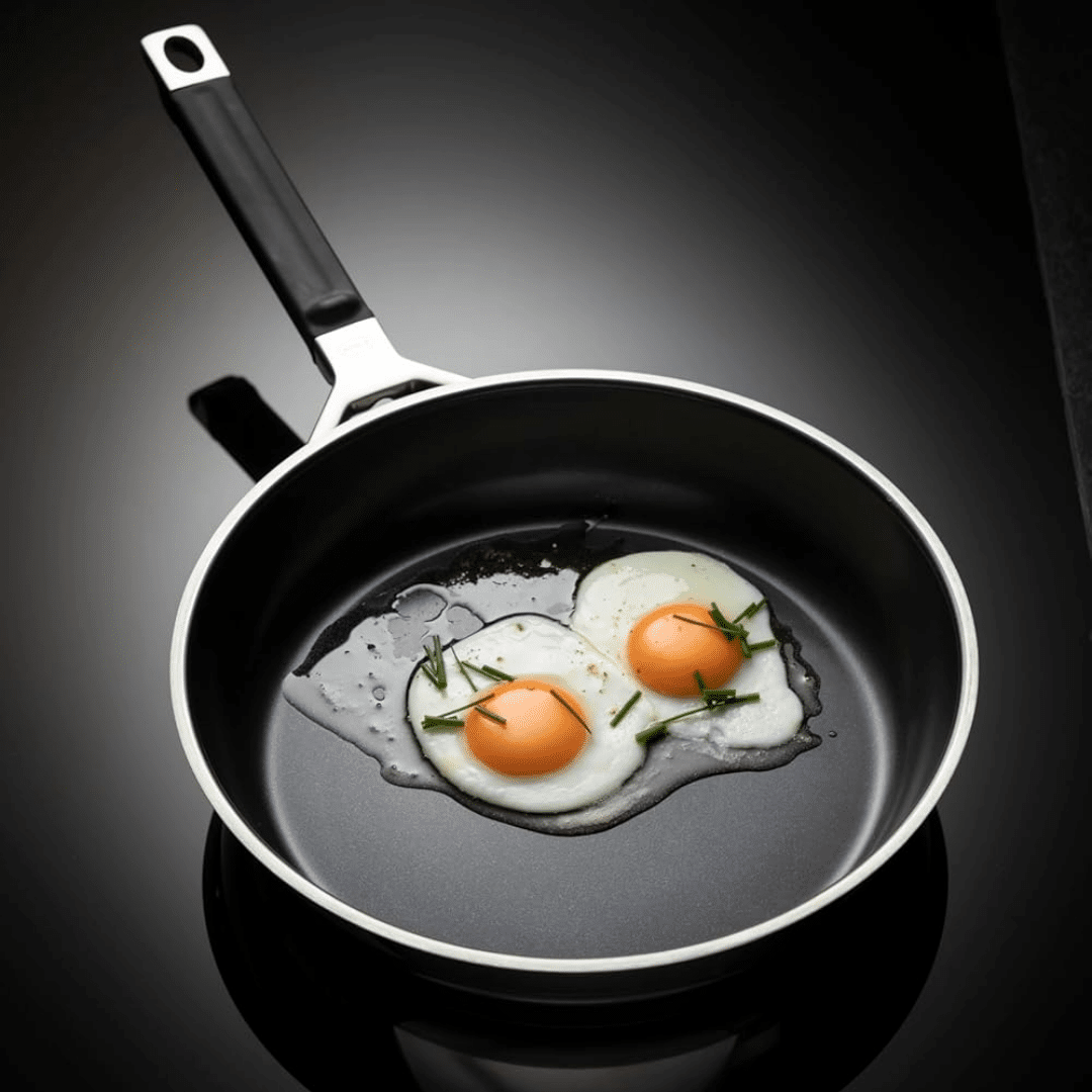 Tigaie premium antiaderenta, Ø28 cm, otel inoxidabil, Rosle, Silence Pro