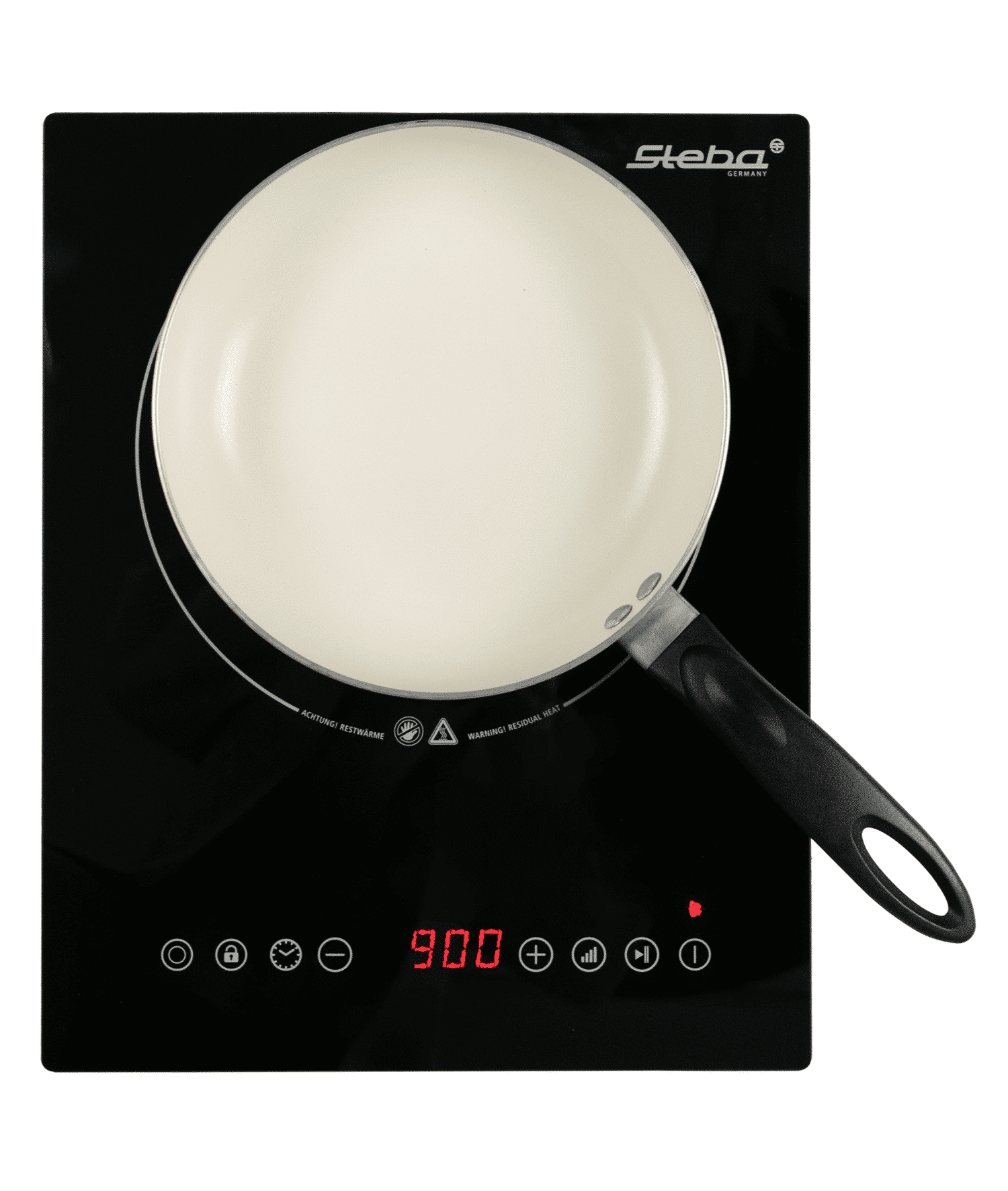 Plita electrica vitroceramica, Steba Germany, HK30, o zona, 18.5 cm, negru