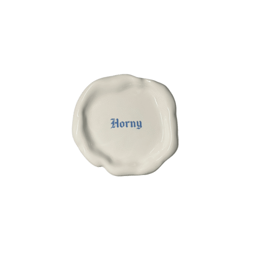 Farfurie ceramica, Incartato Ceramics, Horny, The Issues Collection, Ø 17 cm, alb