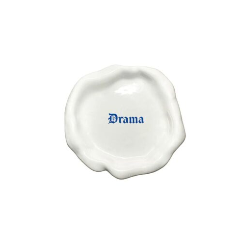 Farfurie ceramica, Incartato Ceramics, Drama, The Issues Collection, Ø 17 cm, alb