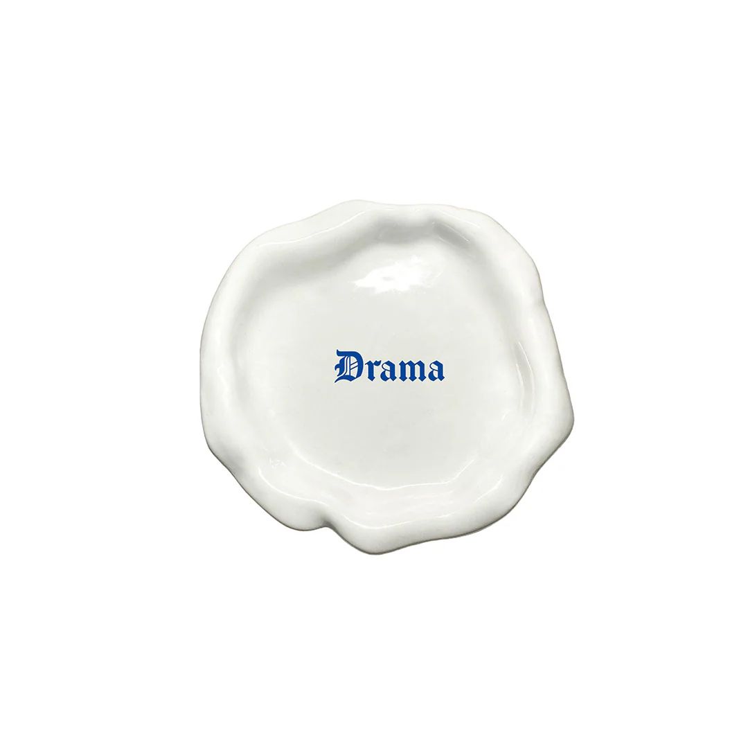 Farfurie ceramica, Incartato Ceramics, Drama, The Issues Collection, Ø 17 cm, alb