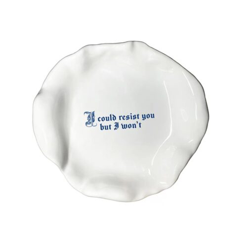 Farfurie ceramica, Incartato Ceramics, Resist, The Issues Collection, Ø 22 cm, alb