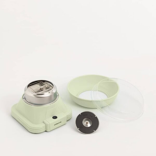 Aparat pentru vata de zahar Retro, CREATE, verde pastel