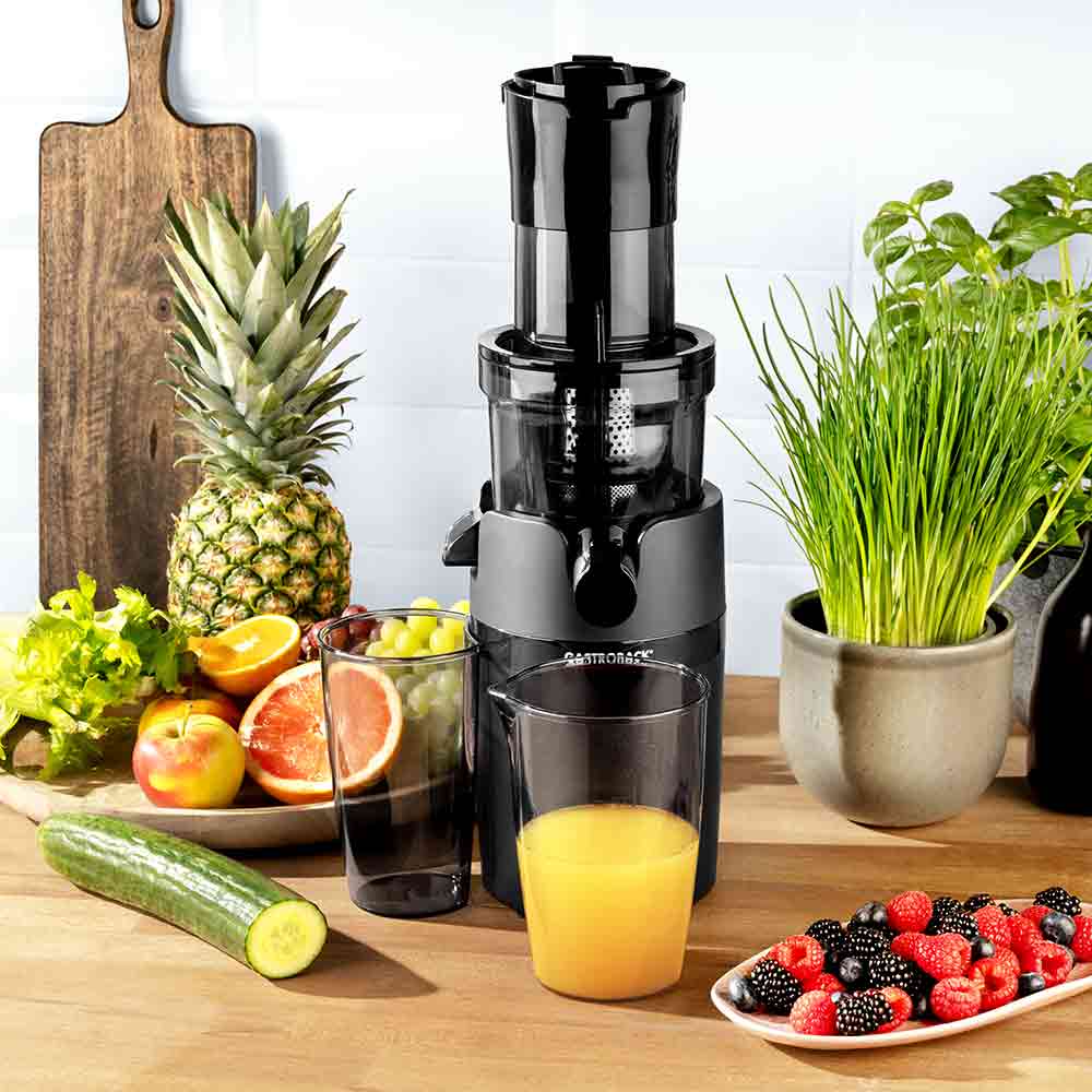 Storcator pentru fructe si legume Slow Juicer, Gastroback, Slow Juicer Vita Fresh, negru