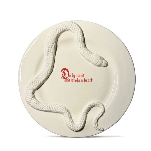 Farfurie ceramica, Incartato Ceramics, Dirty mind, Ø 28 cm, ivoire