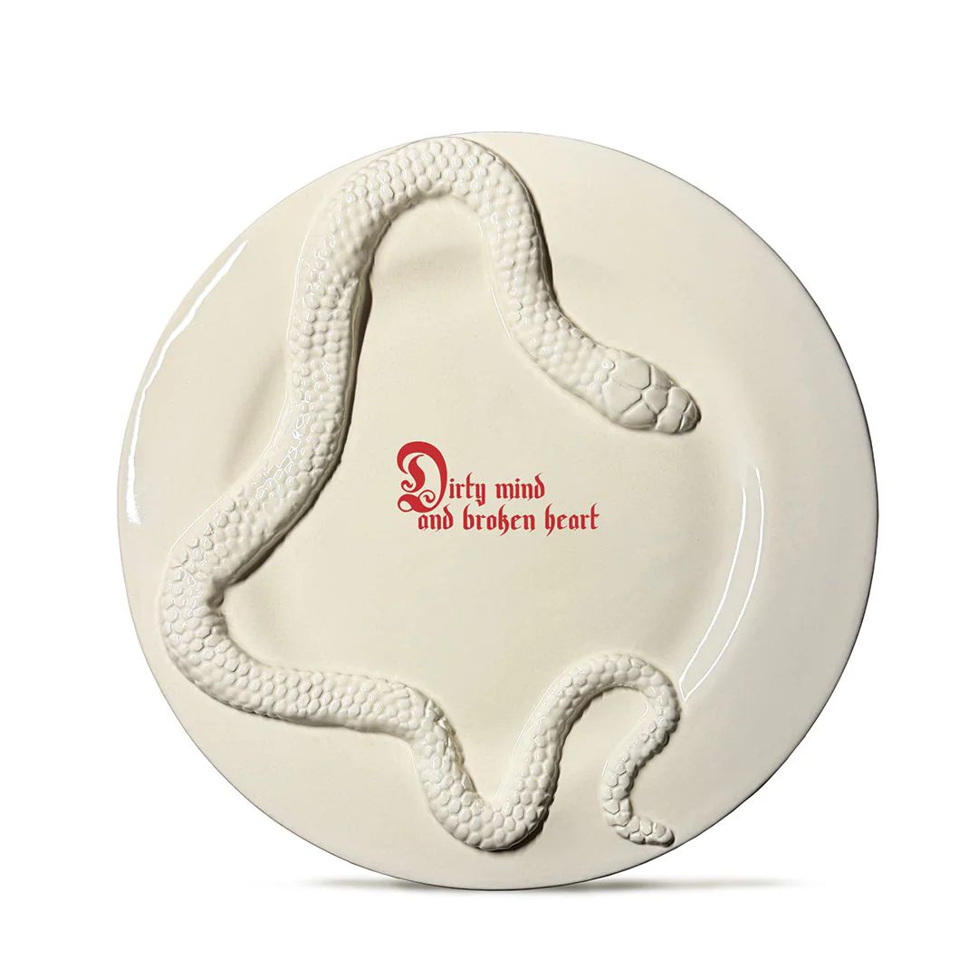 Farfurie ceramica, Incartato Ceramics, Dirty mind, Ø 28 cm, ivoire