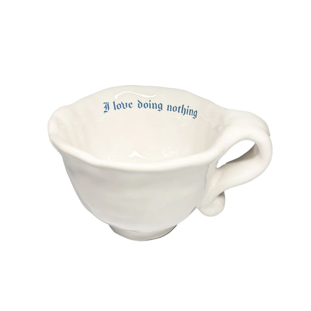 Ceasca ceramica, Incartato Ceramics, Nothing, 130 ml, alb