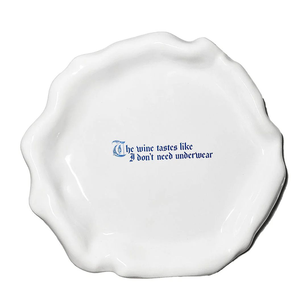 Farfurie ceramica, Incartato Ceramics, Wine, The Issues Collection, Ø 28 cm, alb