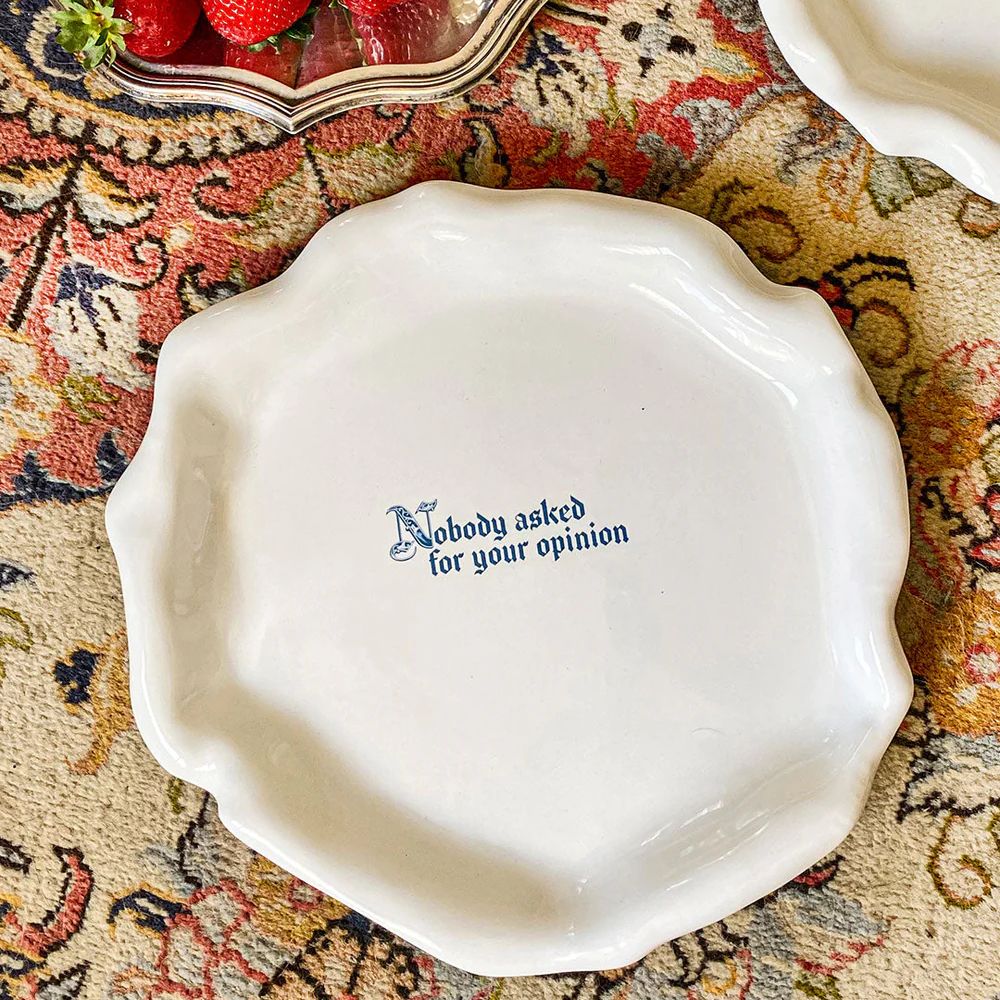 Farfurie ceramica, Incartato Ceramics, Opinion, The Issues Collection, Ø 28 cm, alb