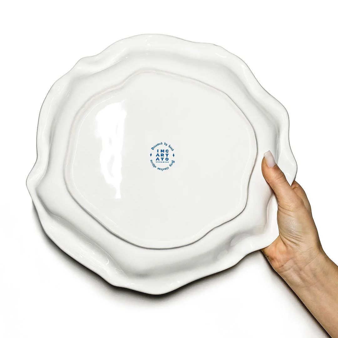 Farfurie ceramica, Incartato Ceramics, Wine, The Issues Collection, Ø 28 cm, alb