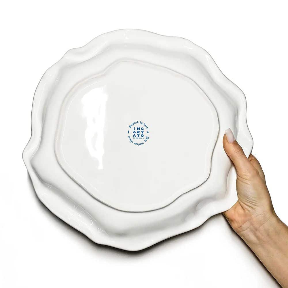 Farfurie ceramica, Incartato Ceramics, Opinion, The Issues Collection, Ø 28 cm, alb