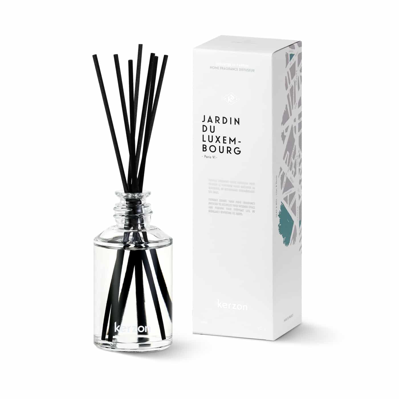 Odorizant de camera cu betisoare, Kerzon Paris, Jardin du Luxembourg, 120 ml