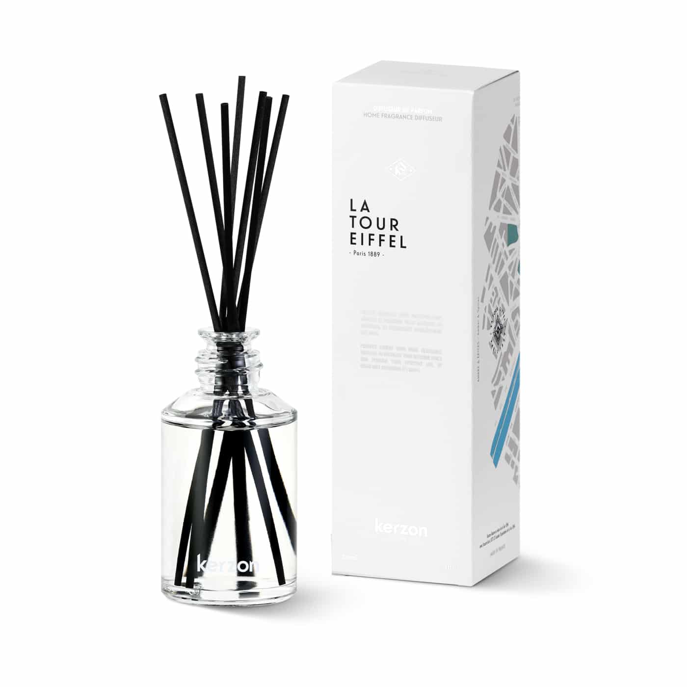 Odorizant de camera cu betisoare, Kerzon Paris, La Tour Eiffel, 120 ml