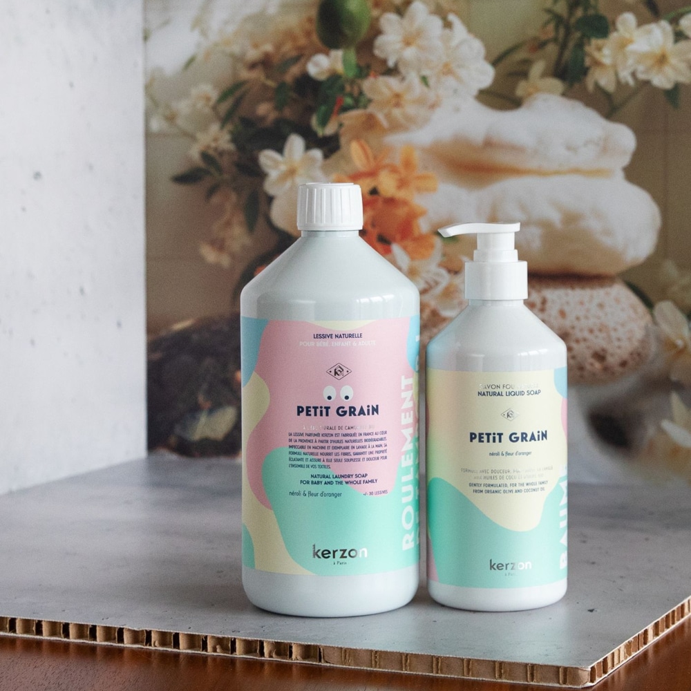 Detergent de rufe universal, Kerzon Paris, Petit Grain, 1000 ml