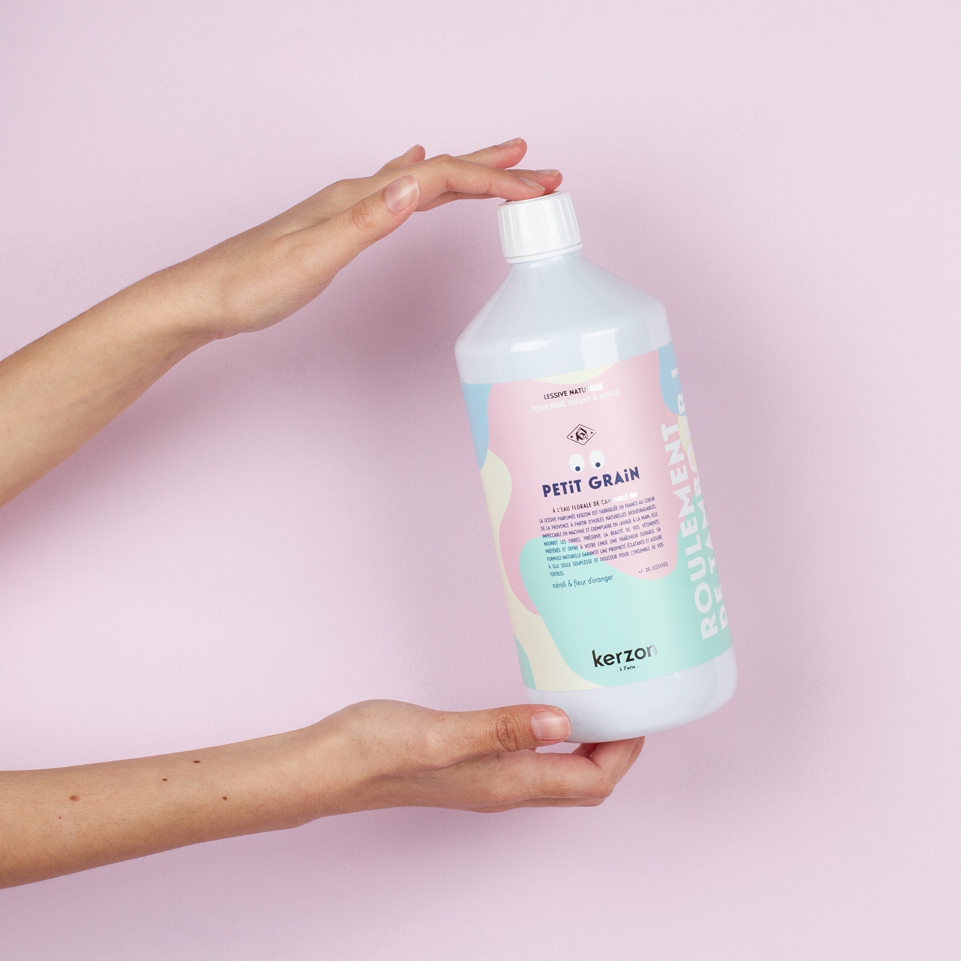 Detergent de rufe universal, Kerzon Paris, Petit Grain, 1000 ml