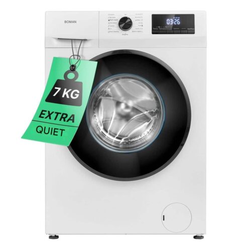 Masina de spalat rufe slim, Bomann, WA7175W, 7 kg, 1400 rpm, alb