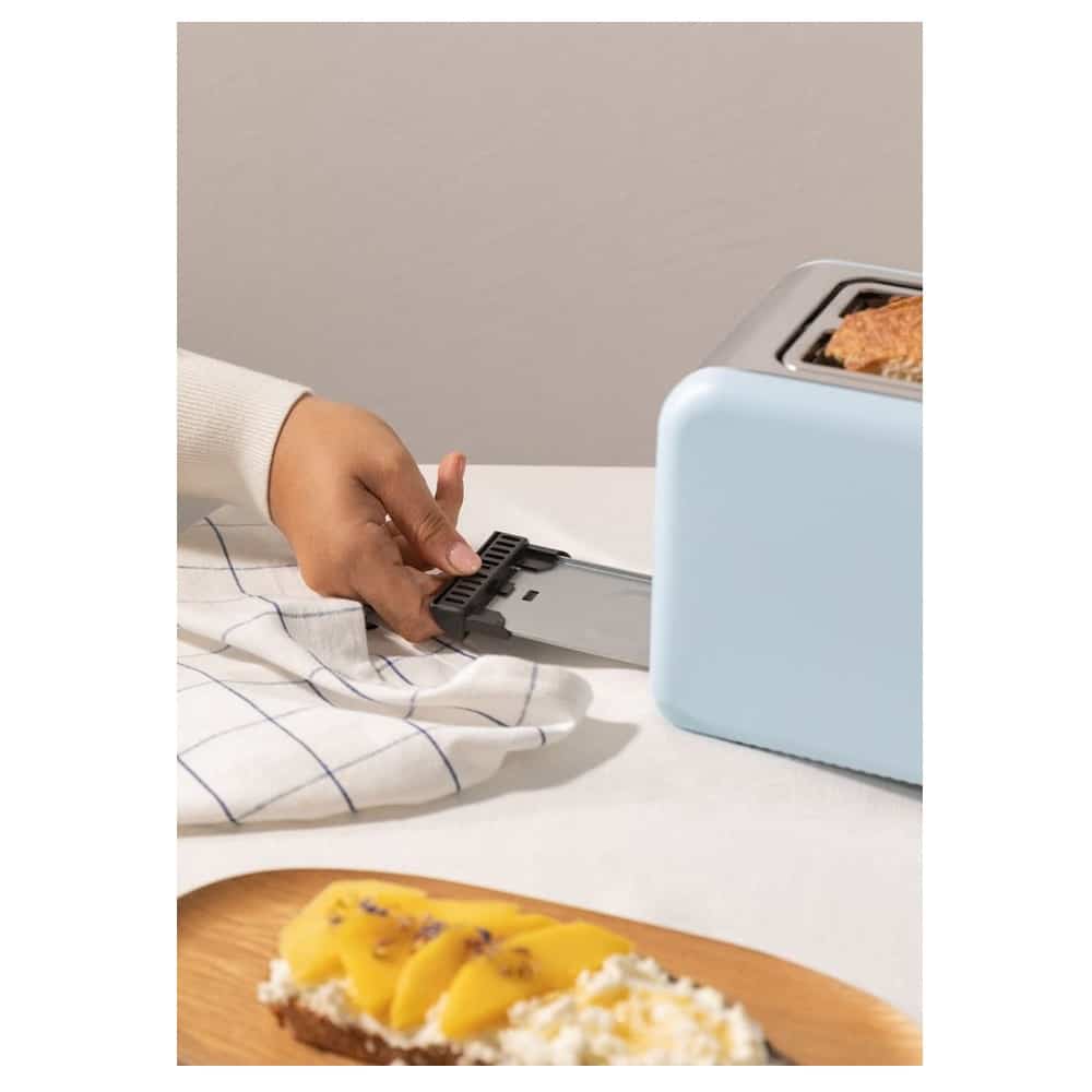 Prajitor de paine, CREATE, Retro, 2 felii, blue pastel