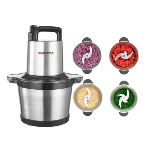 Tocator electric profesional, Gastroback, Design Multi Chopper, 1600 W, 5 litri, inox