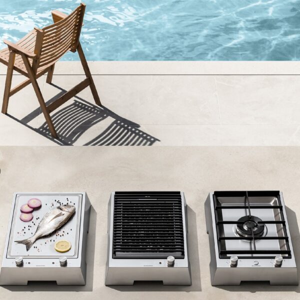 Plita electrica pentru barbecue, Barazza, Outdoor Collection, 1 arzator, 40 cm, inox