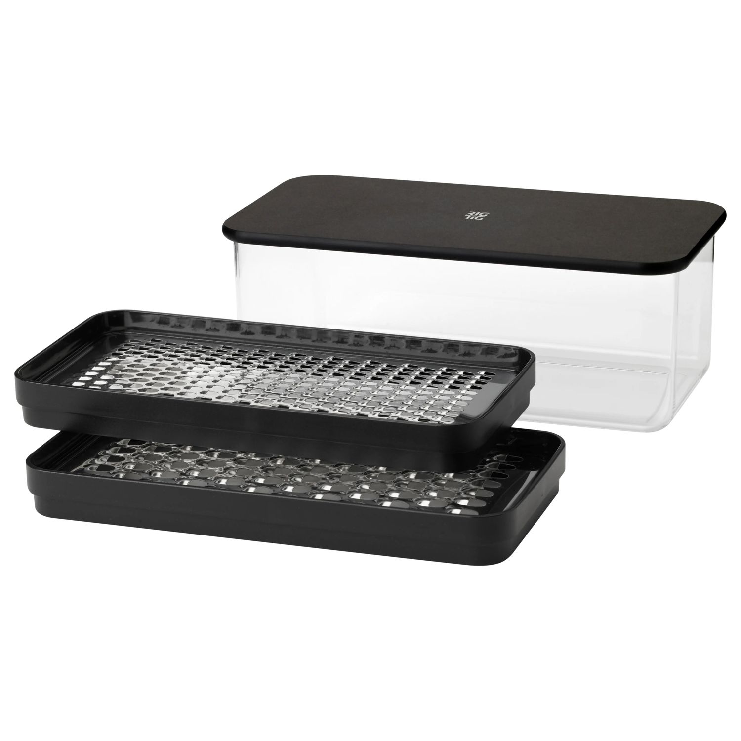 Razatoare manuala, RIG-TIG, Grate-it, 2 fete, negru