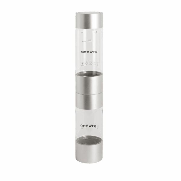 Set 2 sticle pentru apa carbogazoasa, CREATE, 500 ml+350 ml