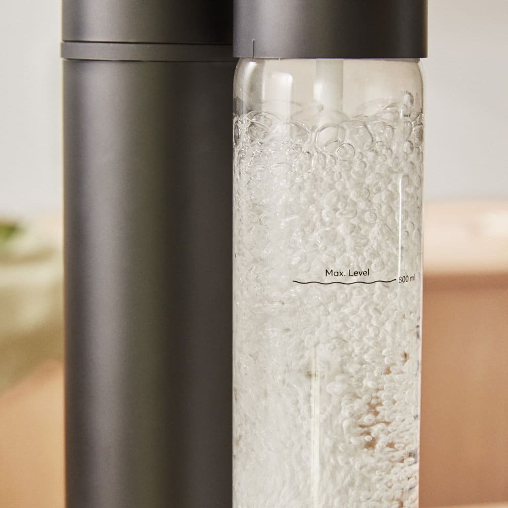 Aparat pentru apa carbogazoasa, CREATE, Soda Maker Studio, 1 litru, negru