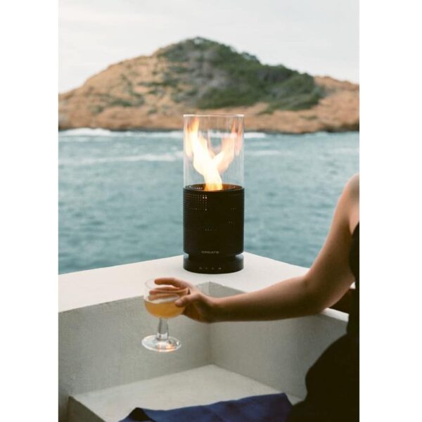 Lampa pe gaz si boxa integrata, CREATE, Speaker Fire, negru