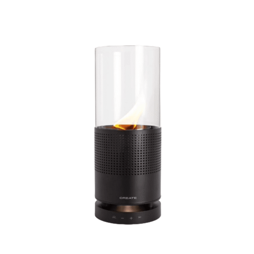 Lampa pe gaz si boxa integrata, CREATE, Speaker Fire, negru