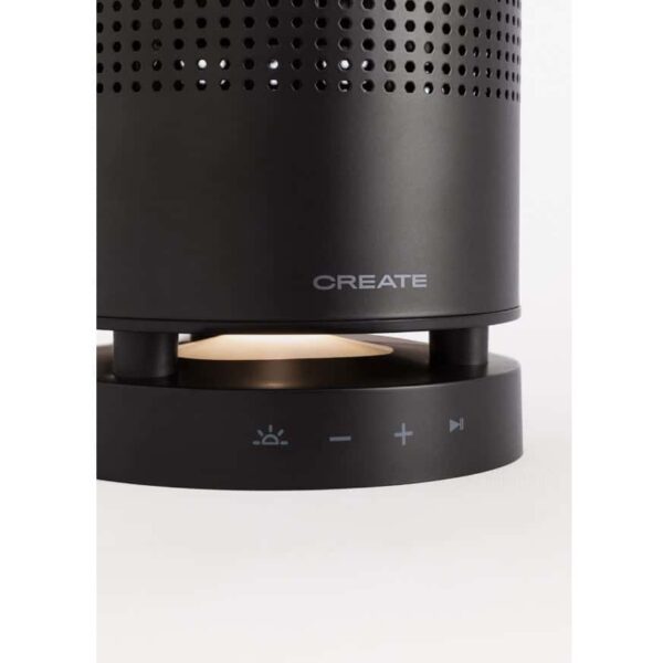 Lampa pe gaz si boxa integrata, CREATE, Speaker Fire, negru