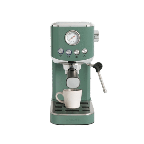 Espressor Retro semiautomat, CREATE, Thera Classic Compact, sage