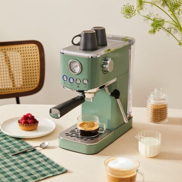 Espressor Retro semiautomat, CREATE, Thera Classic Compact, sage