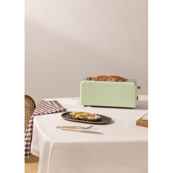 Prajitor de paine, CREATE, Retro XL, 2 felii, verde pastel