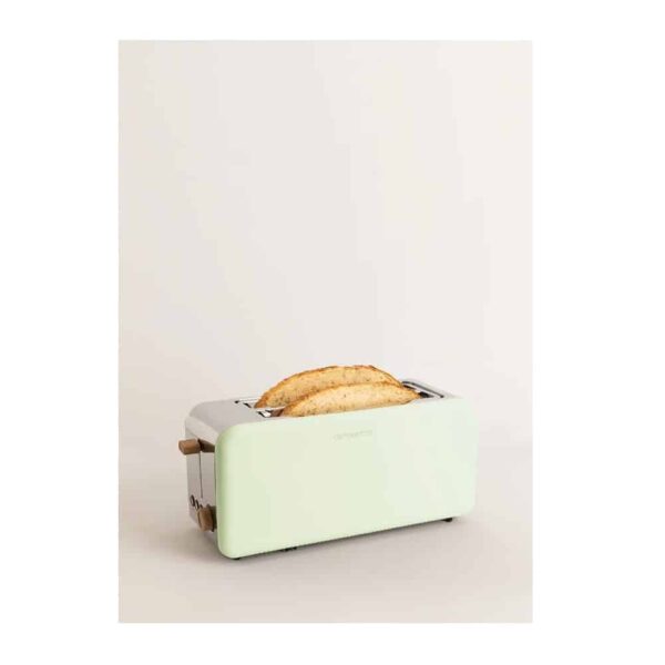 Prajitor de paine, CREATE, Retro XL, 2 felii, verde pastel