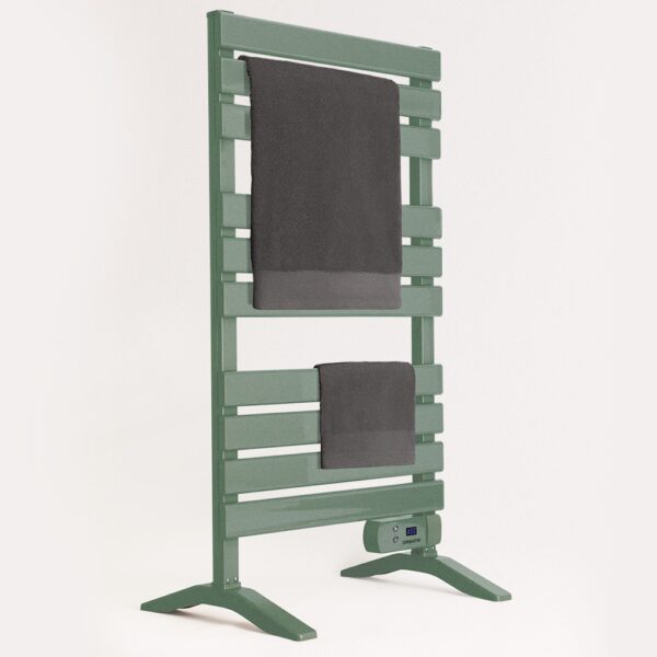 Radiator electric pentru baie, CREATE, Warm Towel, montare podea/perete, sage