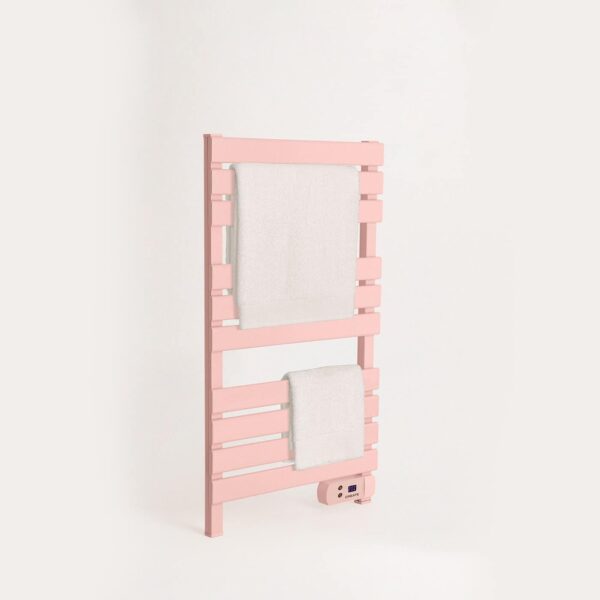 Radiator electric pentru baie, CREATE, Warm Towel, montare podea/perete, roz pastel