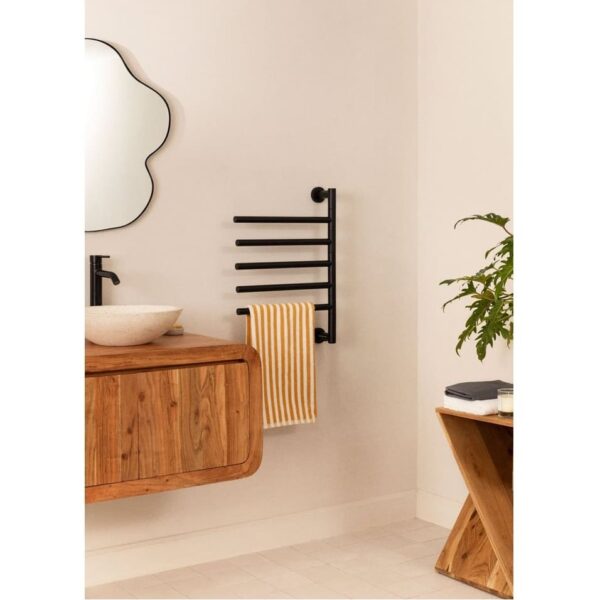 Radiator electric pentru baie, CREATE, Warm Towel Minimal, negru