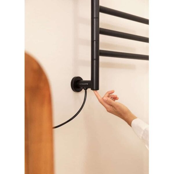 Radiator electric pentru baie, CREATE, Warm Towel Minimal, negru