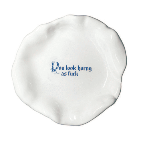 Farfurie ceramica, Incartato Ceramics, Horny, The Issues Collection, Ø 28 cm, alb