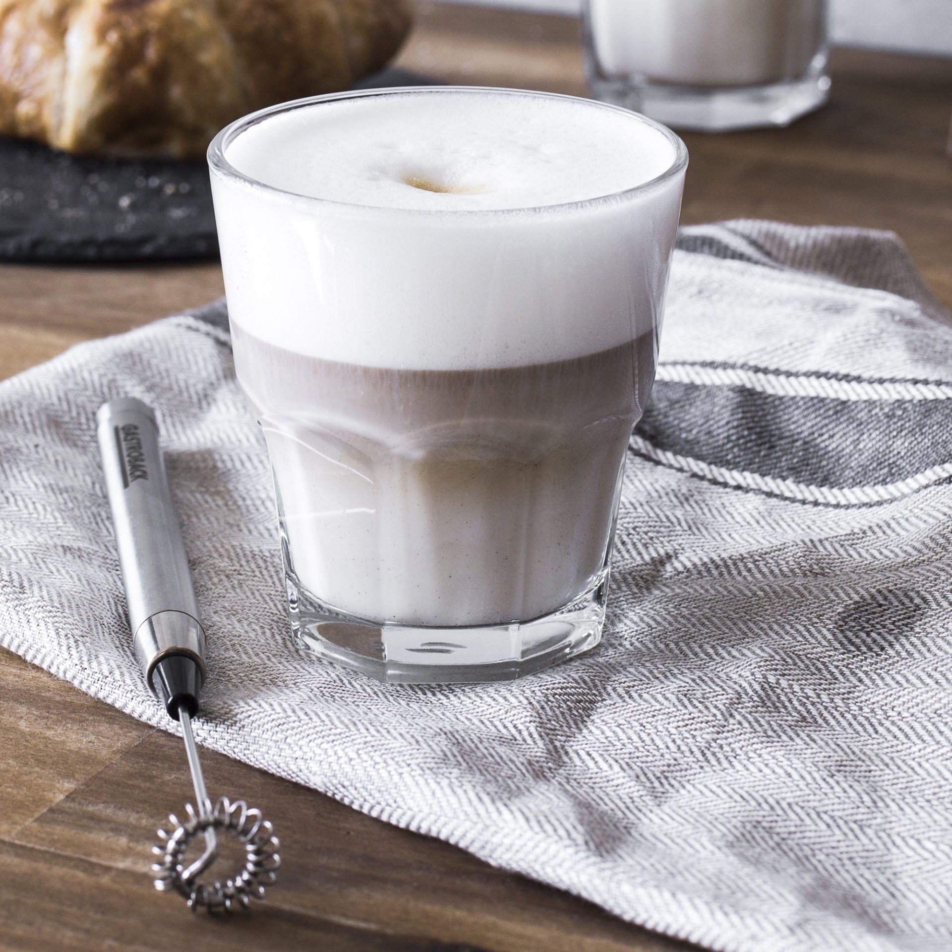 Aparat pentru spumarea laptelui, Gastroback, Latte Pen Milk Frother, inox