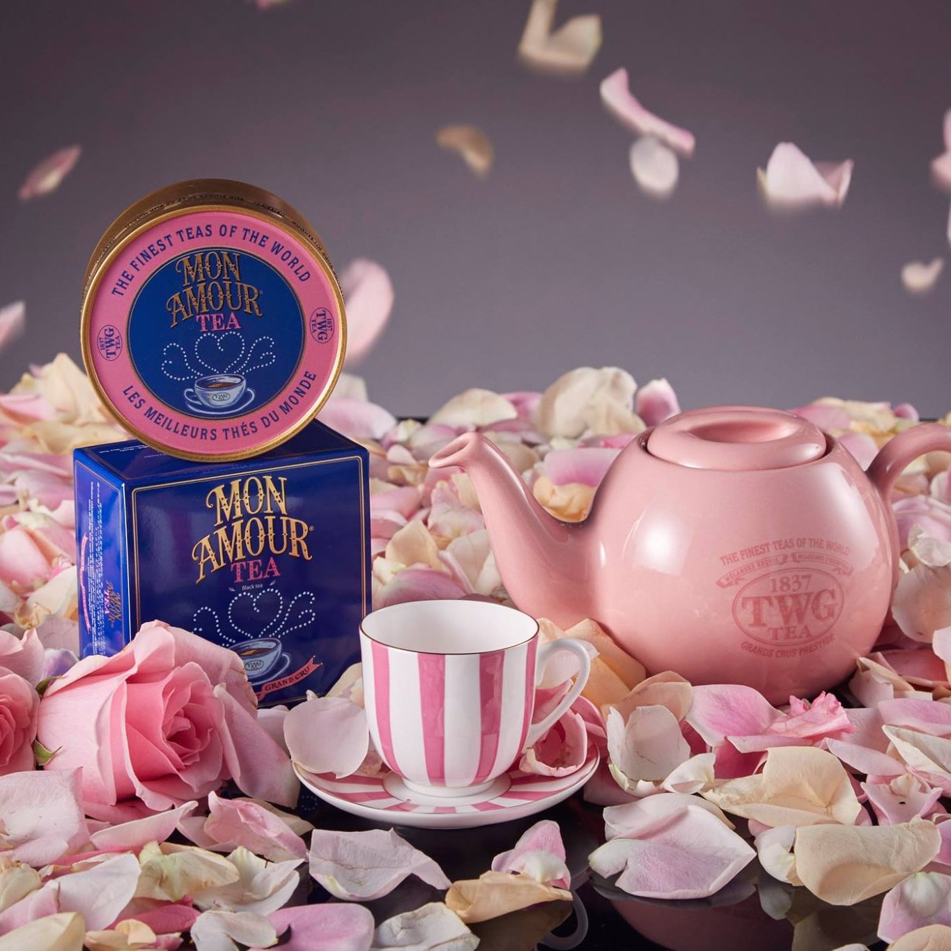 Ceai negru premium, TWG Tea, Mon Amour Tea - Caviar Tin, 100 g