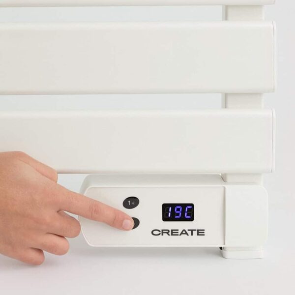 Radiator electric de perete pentru baie, CREATE, Warm Towel, alb