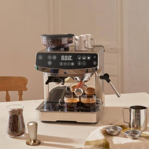 Espressor semiautomat, CREATE, Thera Advance Touch, 20 bari, inox