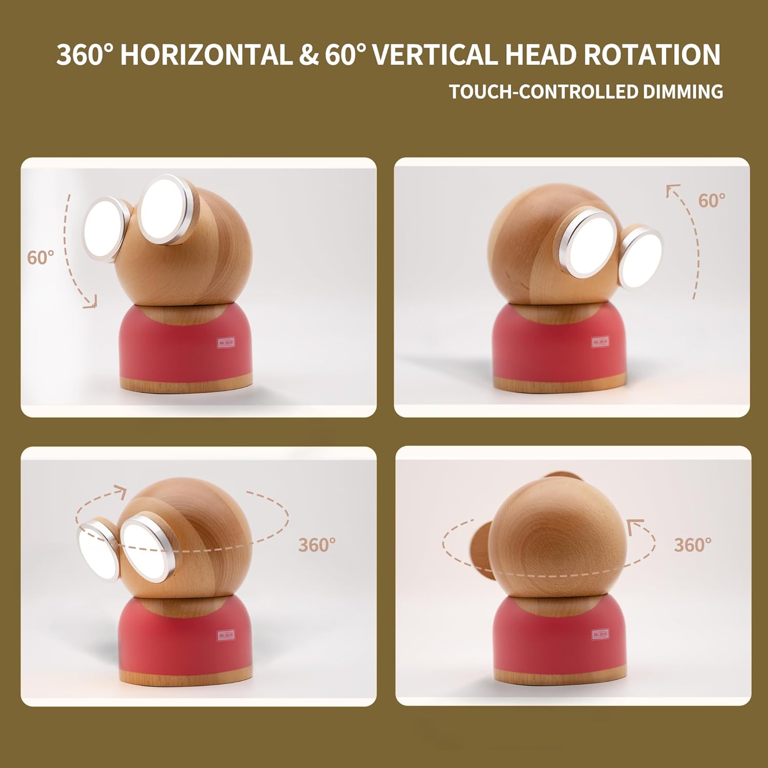 Lampa de veghe, DesignNest, Mr. Watt, alb