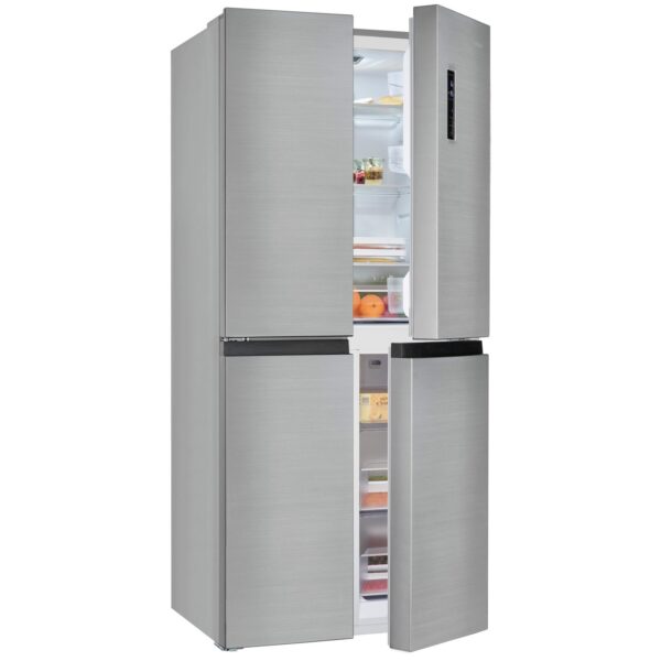 Frigider side by side Exquisit, Full No Frost, 421 litri, inox