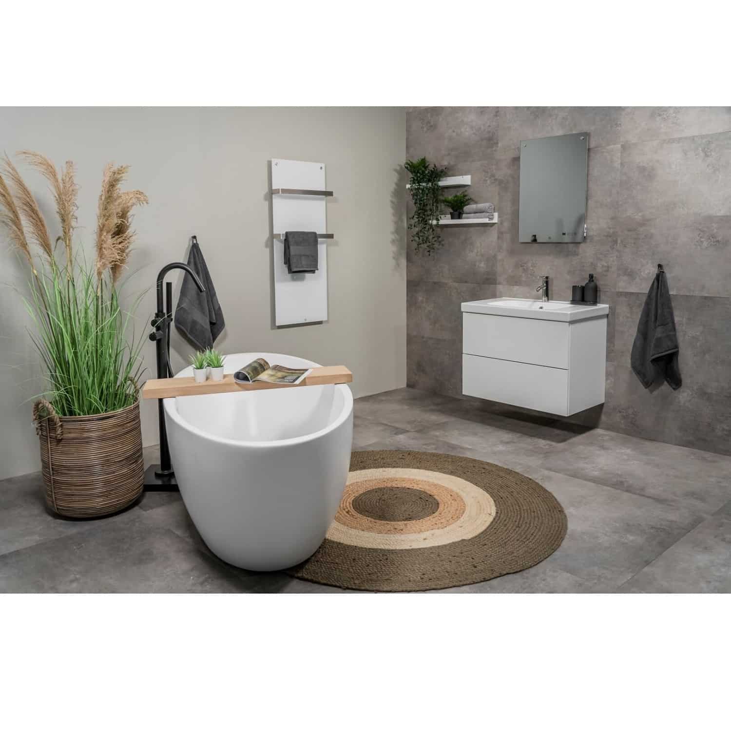 Incalzitor electric pentru baie port-prosop, Eurom, Sani 400 Wifi, alb