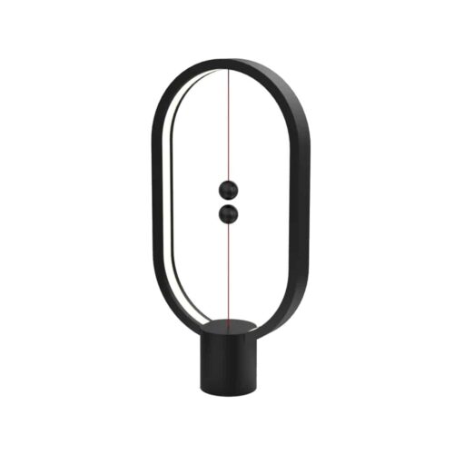 Lampa LED cu levitatie magnetica, Allocacoc, Ellipse Heng, negru