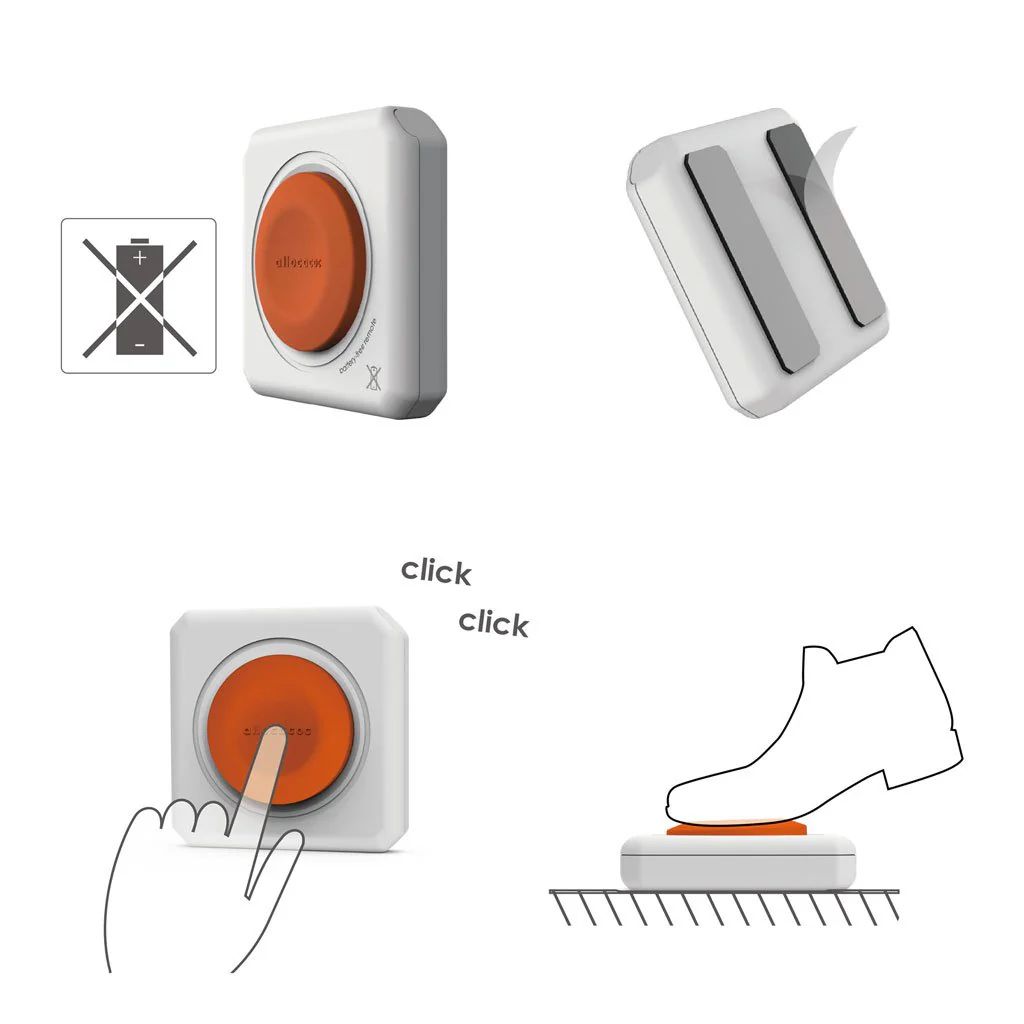 Prelungitor cubic cu telecomanda, Powercube by Allocacoc, 4 prize, 1.5 m, alb/gri