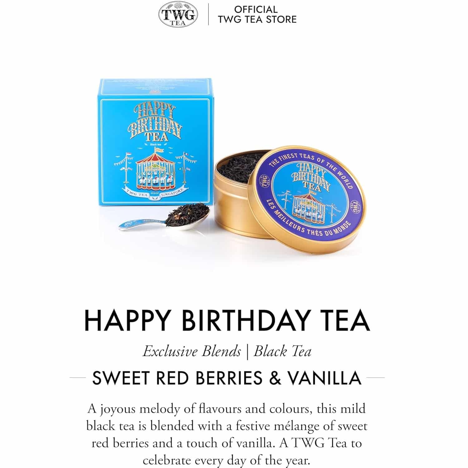 Ceai negru premium, TWG Tea, Happy Birthday Tea - Caviar Tin, 100 g