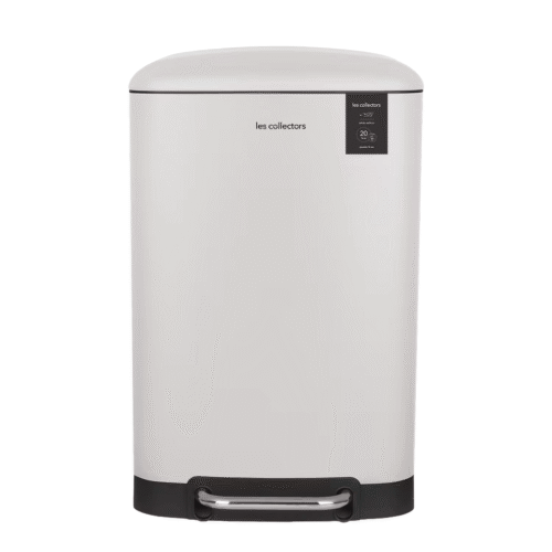 Cos de gunoi cu pedala, Les Collectors, N528, 20 litri, 1 compartiment, alb
